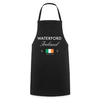 Waterford Ireland Coordinates Travel Souvenir - Cooking Apron - black - Front - AI Model Male 185 dark (185cm)
