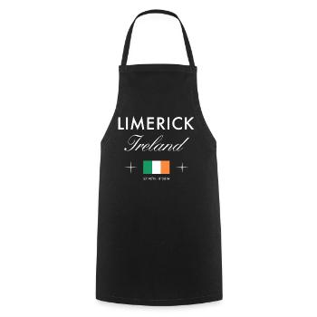 Coordonnées de Westport Irlande Souvenir de voyage - Tablier de cuisine - noir - Devant - AI Model Male 185 dark (185cm)