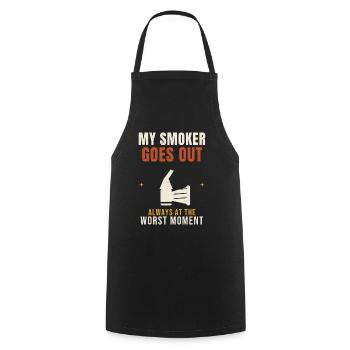 Beekeeping My Smoker Goes Out Funny Apiary Beekeep - Cooking Apron - black - Front - AI Model Male 185 dark (185cm)