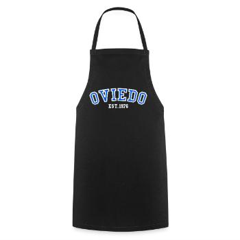 Oviedo Est. 1976 - Cooking Apron - black - Front - AI Model Male 185 dark (185cm)
