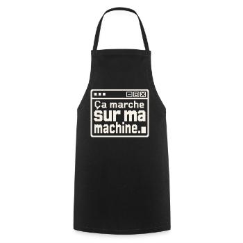 Développeur, ça marche sur ma machine - Tablier de cuisine - noir - Devant - AI Model Male 185 dark (185cm)