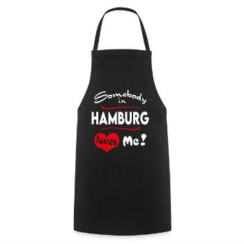 Hamburg Stadt Urban T-Shirt City Heimatliebe Town - Kochschürze - Schwarz - Vorne - AI Model Male 185 dark (185cm)