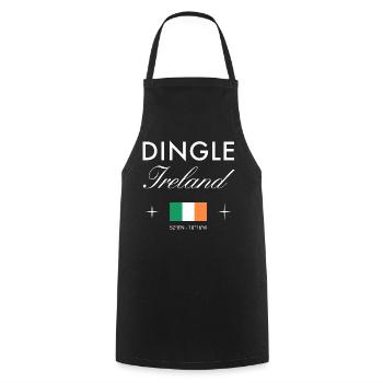 Dingle Ireland Coordinates Travel Souvenir - Cooking Apron - black - Front - AI Model Male 185 dark (185cm)