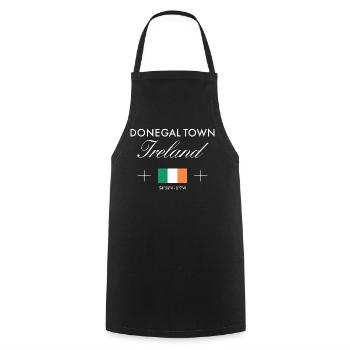 Souvenir de voyage de la Ville de Donegal Coordonnées Irlande - Tablier de cuisine - noir - Devant - AI Model Male 185 dark (185cm)