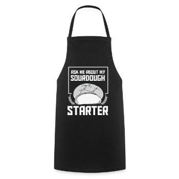 Bread Baker Bakery Bread Roll Baking - Tablier de cuisine - noir - Devant - AI Model Male 185 dark (185cm)