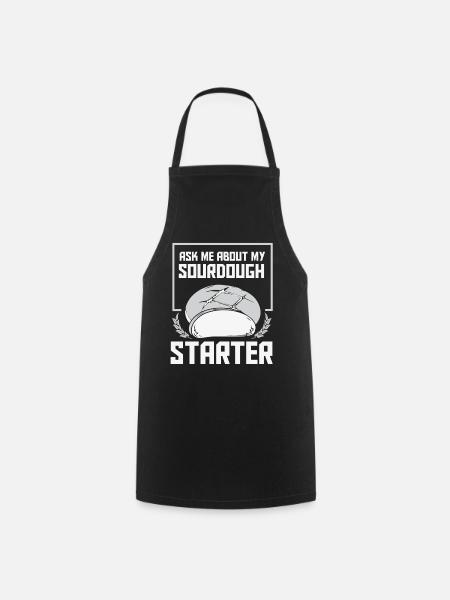 Brot Bäcker Bäckerei Brötchen Backen - Kochschürze - Schwarz
