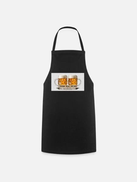 Trink Mal Mehr Bierduo - Kochschürze - Schwarz