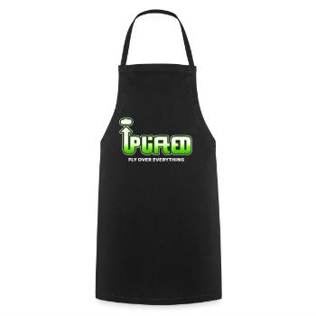 Uplifted - Fly Over Everything - Cooking Apron - black - Front - AI Model Male 185 dark (185cm)