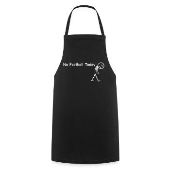 No football today – funny football player - Cooking Apron - black - Front - AI Model Male 185 dark (185cm)