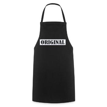 original- - Kochschürze - Schwarz - Vorne - AI Model Male 185 dark (185cm)