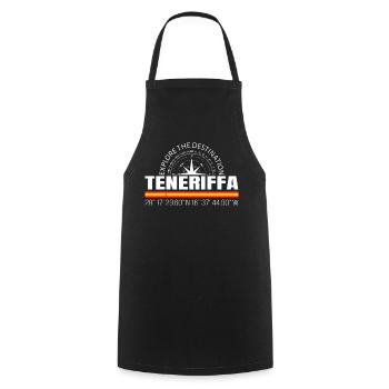 Teneriffa - Kochschürze - Schwarz - Vorne - AI Model Male 185 dark (185cm)
