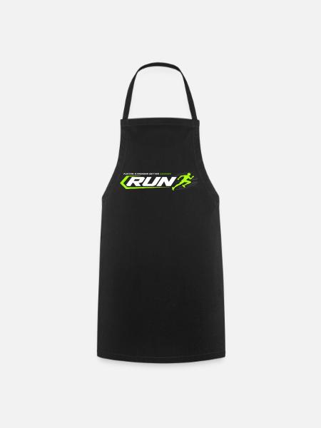 RUN Sprint Neon Racing Logo - Kochschürze - Schwarz