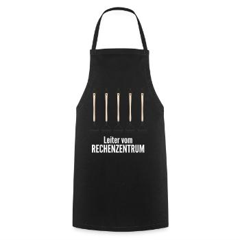 Rechenzentrum Programmieren - Kochschürze - Schwarz - Vorne - AI Model Male 185 dark (185cm)