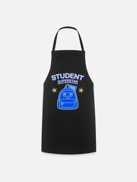 Studenten-Superstar-Design - Kochschürze - Schwarz