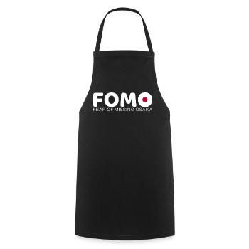 FOMO Osaka - Kochschürze - Schwarz - Vorne - AI Model Male 185 dark (185cm)