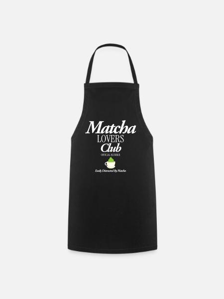 Matcha Lovers Club - Kochschürze - Schwarz