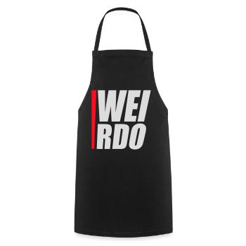 Weirdo Komischer Verrückter Lustiger Spruch Logo - Kochschürze - Schwarz - Vorne - AI Model Male 185 dark (185cm)