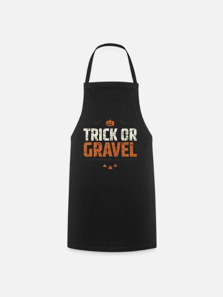 Trick Or Gravel Halloween - Kochschürze - Schwarz
