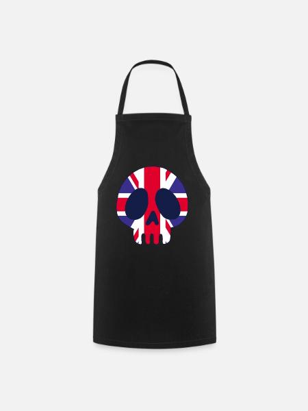 Britischer Schädel - Kochschürze - Schwarz