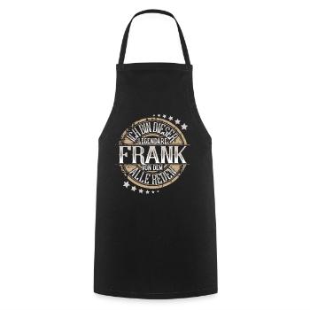 Frank - Kochschürze - Schwarz - Vorne - AI Model Male 185 dark (185cm)