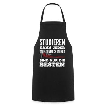 Anlagenmechaniker SHK Sanitär Heizung Handwerk - Kochschürze - Schwarz - Vorne - AI Model Male 185 dark (185cm)
