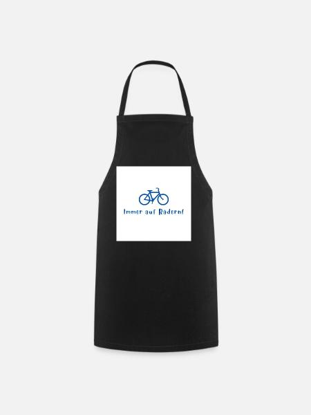 Immer auf Rädern Fahrraddesign - Kochschürze - Schwarz