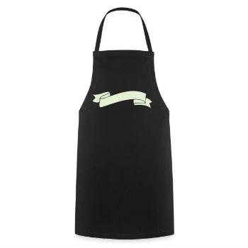 banderole_symbol - Kochschürze - Schwarz - Vorne - AI Model Male 185 dark (185cm)