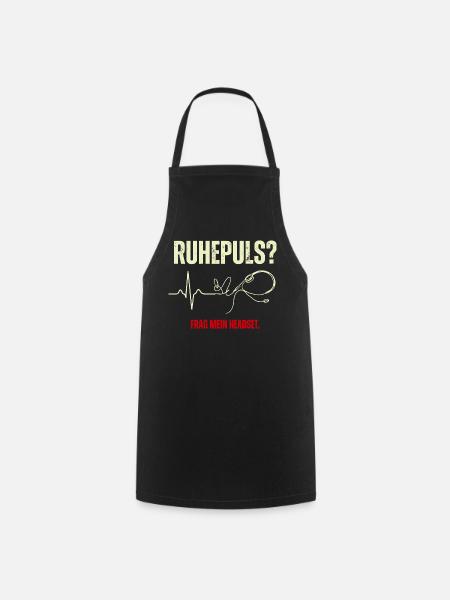 Ruhepuls Headset Leitstelle - Kochschürze - Schwarz