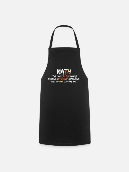 Math Only Place Kauf 69 Wassermelonen - Kochschürze - Schwarz