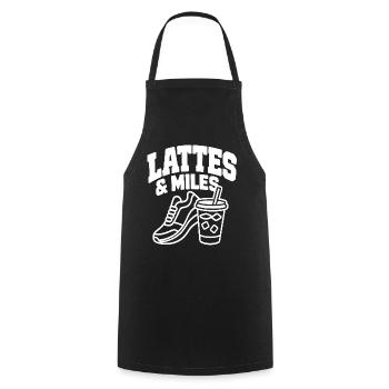 Laufclub Eiskaffee Laufen Sport Spruch T-Shirt - Kochschürze - Schwarz - Vorne - AI Model Male 185 dark (185cm)