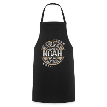 Noah - Kochschürze - Schwarz - Vorne - AI Model Male 185 dark (185cm)
