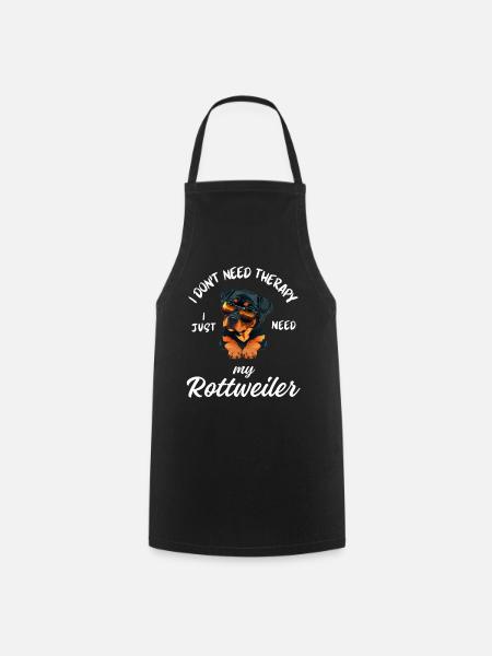 Coole Rottweiler-Sonnenbrillen - Kochschürze - Schwarz