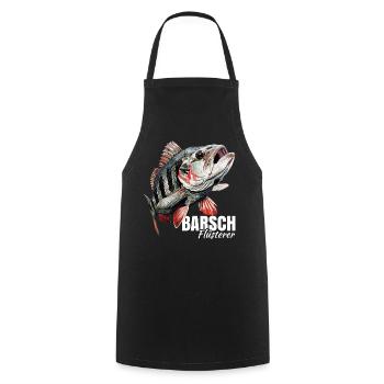Barsch Flüsterer - Kochschürze - Schwarz - Vorne - AI Model Male 185 dark (185cm)