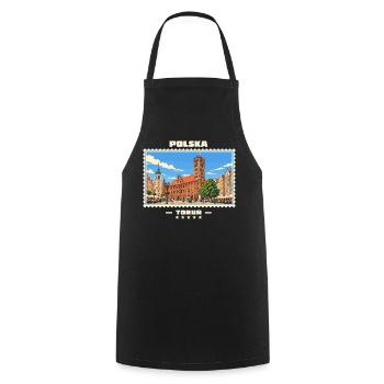 Polska Toruń Vintage Reisemarke - Kochschürze - Schwarz - Vorne - AI Model Male 185 dark (185cm)