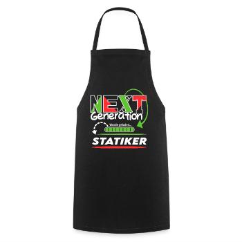 Statiker Next Generation Beruf Arbeit Mann Job - Kochschürze - Schwarz - Vorne - AI Model Male 185 dark (185cm)