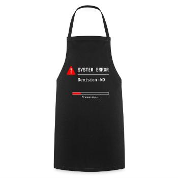 System Error – Funny Tech Shirt - Kochschürze - Schwarz - Vorne - AI Model Male 185 dark (185cm)