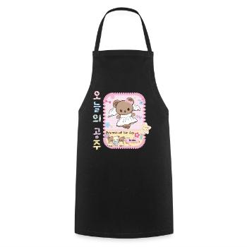 Junggesellinnenabschied Kawaii Kpop Koreanischer Pastel - Kochschürze - Schwarz - Vorne - AI Model Male 185 dark (185cm)