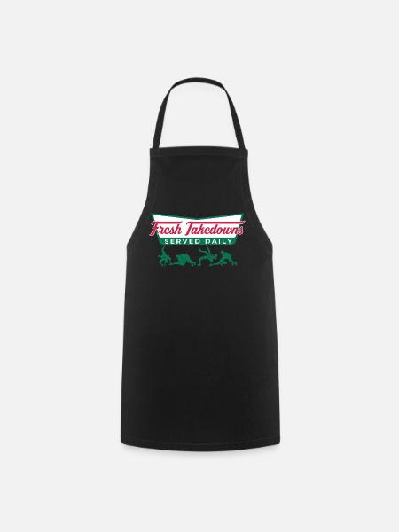 Täglich Fresh Takedowns – Wrestler-Geschenk - Kochschürze - Schwarz