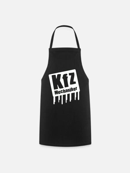 KIZ Mechaniker Logo - Kochschürze - Schwarz