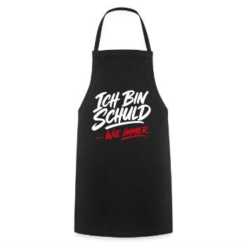 Ich Bin Schuld Wie Immer Sarkasmus Spruch - Kochschürze - Schwarz - Vorne - AI Model Male 185 dark (185cm)