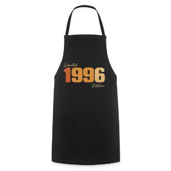Vintage 1996 Anniversary Limited Edition Retro - Kochschürze - Schwarz - Vorne - AI Model Male 185 dark (185cm)