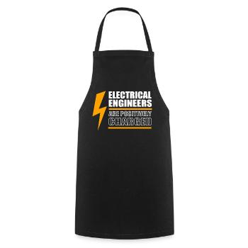 Elektroingenieur Elektriker Elektrotechnik - Kochschürze - Schwarz - Vorne - AI Model Male 185 dark (185cm)