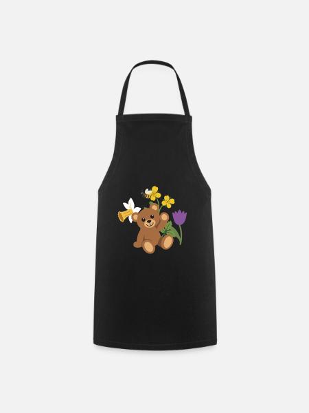 Gartenfreunde · Narzisse · Winkender Teddy · Natur - Kochschürze - Schwarz