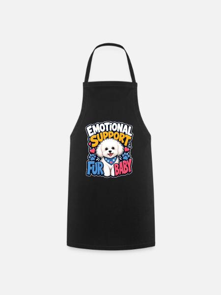 Bichon Frise - Kochschürze - Schwarz