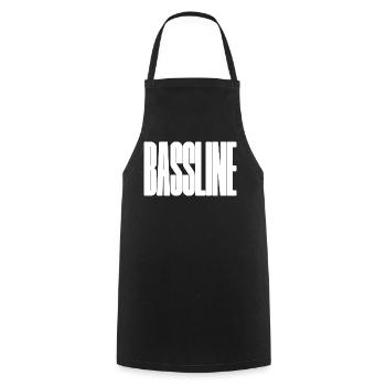 Fette Basslinienmusik - Kochschürze - Schwarz - Vorne - AI Model Male 185 dark (185cm)