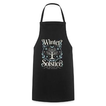 Wintersonnenwende Weihnachten - Kochschürze - Schwarz - Vorne - AI Model Male 185 dark (185cm)