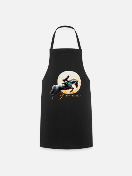 Horse - Kochschürze - Schwarz