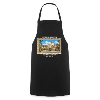 Vereinigte Staaten Santa Barbara Vintage Marke - Kochschürze - Schwarz - Vorne - AI Model Male 185 dark (185cm)