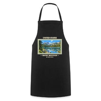 Vereinigte Staaten Rocky Mountain Nationalpark - Kochschürze - Schwarz - Vorne - AI Model Male 185 dark (185cm)