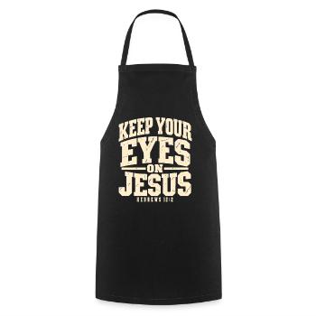 Christentum Bibel Jesus Botschaft - Kochschürze - Schwarz - Vorne - AI Model Male 185 dark (185cm)